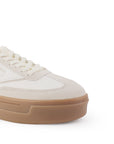 Tenis Beige Blanco Dama Casual Urbano Plataforma Moda Mujer 3280212