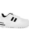 Tenis Blanco Negro Dama Plataforma Alta Casual Moda Sneakers Comodo Urbano 3280217