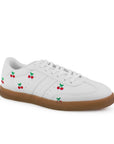 Tenis Blanco De Agujetas Bordado Casual Comodo Sneaker clasico 3280219
