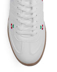 Tenis Blanco De Agujetas Bordado Casual Comodo Sneaker clasico 3280219