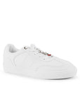 Tenis Blanco Dama Agujeta Suela Baja Urbano Casual Moda Basico 3280224