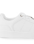 Tenis Blanco Dama Agujeta Suela Baja Urbano Casual Moda Basico 3280224