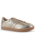 Tenis Oro Dama Casual Urbano Comodo Moda Mujer Agujeta 3280225