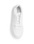 Tenis Blanco Dama Plataforma Gruesa Agujetas Estilo Casual Moda 3280226