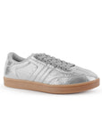 Tenis Plata Dama Casual Urbano Comodo Moda Mujer Agujeta 3280228