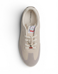 Tenis Beige Negro Gris Dama Agujeta Suela Baja Urbano Casual Moda Basico 3280232