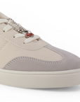 Tenis Beige Negro Gris Dama Agujeta Suela Baja Urbano Casual Moda Basico 3280232