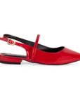 Zapatilla Rojo Dama Tacon Bajo Puntal Casual Moda Mujer Comodo 4070054