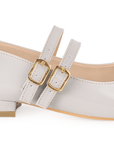 Zapatilla Beige Mujer Casual Tacon Bajo Doble Pulsera Moda Dama 4070057