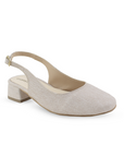 Zapatilla Beige Dama Tacon Bajo Ajuste Hebilla Destalonada Casual 4070062