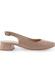 Zapatilla Beige Dama Tacon Bajo Ajuste Hebilla Destalonada Casual 4070068