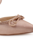 Zapatilla Maquillaje Dama Punta Cerrada Tacon Alto Brillos Fiesta 4950005