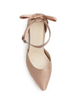 Zapatilla Maquillaje Tipo Stiletto Tacon Ancho Moño Formal 4950007