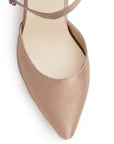 Zapatilla Maquillaje Tipo Stiletto Tacon Ancho Moño Formal 4950007