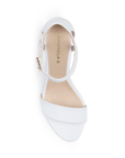 Zapatilla Blanco Elegante Comoda Mujer Casual Pulsera Tacon Moda 3660322