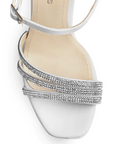 Zapatilla Blanco de Fiesta Tacón Alto Diseño Sofisticado Mujer 3660445