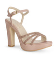 Zapatilla Maquillaje de Fiesta Tacón Alto Diseño Sofisticado Mujer 3660446