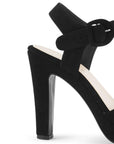 Zapatilla Negro Mujer Elegante Pulsera Hebilla Forrada 3660451