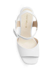 Zapatilla Blanco Mujer Elegante Pulsera Hebilla Forrada 3660453