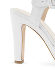 Zapatilla Blanco Mujer Elegante Pulsera Hebilla Forrada 3660453