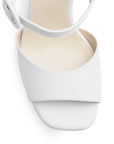 Zapatilla Blanco Mujer Elegante Pulsera Hebilla Forrada 3660453