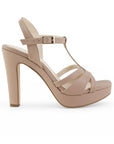 Zapatilla Maquillaje Mujer Tacon Alto Descubierto Formal Moda Casual 3660463