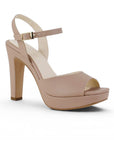 Zapatilla Maquillaje Dama Tacon Alto Elegante Pulsera Hebilla Formal 3660472