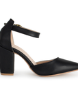 Zapatilla Negro Puntal Tacon Dama Pulsera Mujer Casual 3201235
