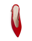 Zapatilla Rojo Mujer Elegante Destalonada Tacon Formal Dama 3201280
