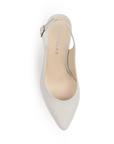 Zapatilla Beige Casual Stiletto Mujer Puntal Tacon Ancho Moda Dama 3201303