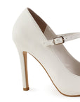 Zapatilla Beige Mujer Stiletto Elegante Pulsera Moda Tacon Delgado 2000100