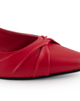Zapatilla Rojo Mujer Tacon Bajo Destalonado Casual Moda Dama 2000109