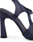 Zapatilla Marino Puntal Moda Mujer Tacon Delgado Escultural Hebilla 2000126