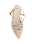Zapatilla Maquillaje Puntal Mujer Stiletto Tiras Cruzadas Pulsera Moda 2000132