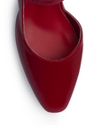 Zapatilla Rojo Mujer Tacon Bajo Ancho Ajuste Hebilla Elegante 2000138