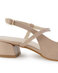 Zapatilla Maquillaje Mujer Tacon Bajo Ancho Ajuste Hebilla Elegante 2000139