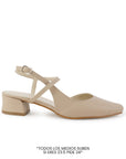 Zapatilla Maquillaje Mujer Tacon Bajo Ancho Ajuste Hebilla Elegante 2000142