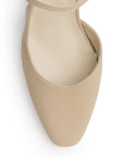 Zapatilla Maquillaje Mujer Tacon Bajo Ancho Ajuste Hebilla Elegante 2000142