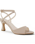 Zapatilla Maquillaje Tacon Mujer Tiras Tobillo Puntal Descubierto Moda 2000154