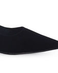 Zapatilla Negro Dama Stiletto Tacon Ancho Puntal Casual Moda 2000064