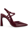 Zapatilla Vino Dama Tacon Delgado Stiletto Para Mujer Casual Moda 2000072