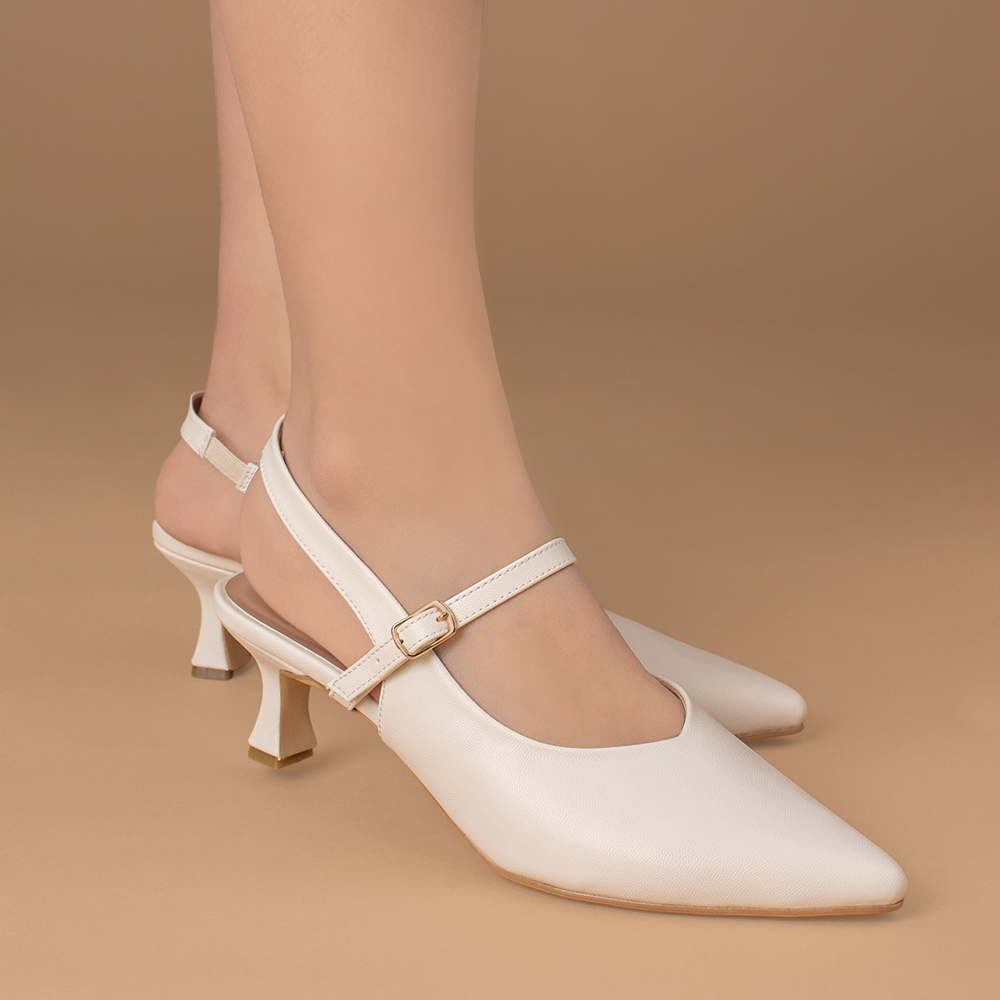 Color Beige Zapatos Con Tacon Chupete Medidas De Altura Tacon