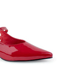 Zapatilla Rojo Dama Tacon Bajo Stiletto Moda Elegante Puntal 2000079