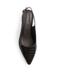 Zapatillas Cafe Dama Destalonada Textura Tacón Bajo Casual Moda 4930028
