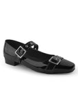 Zapatilla Negro Mujer Casual Tacon Bajo Hebilla Moda Dama 4920011