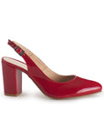 Zapatilla Rojo Mujer Casual Tacon Alto Puntal Destalonado Formal 4920016