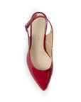Zapatilla Rojo Mujer Casual Tacon Alto Puntal Destalonado Formal 4920016