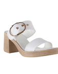 Zapatilla Blanco Tacon Para Mujer Elegantes Plataforma Comodas 3402748