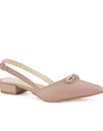 Zapato Maquillaje Oro Rosa Talon Abierto Moño Pedreria Tacon Ancho Bajo 3402885