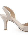 Zapatilla Beige Tacon Delgado Puntal Elegante Mujer Stiletto 1770124